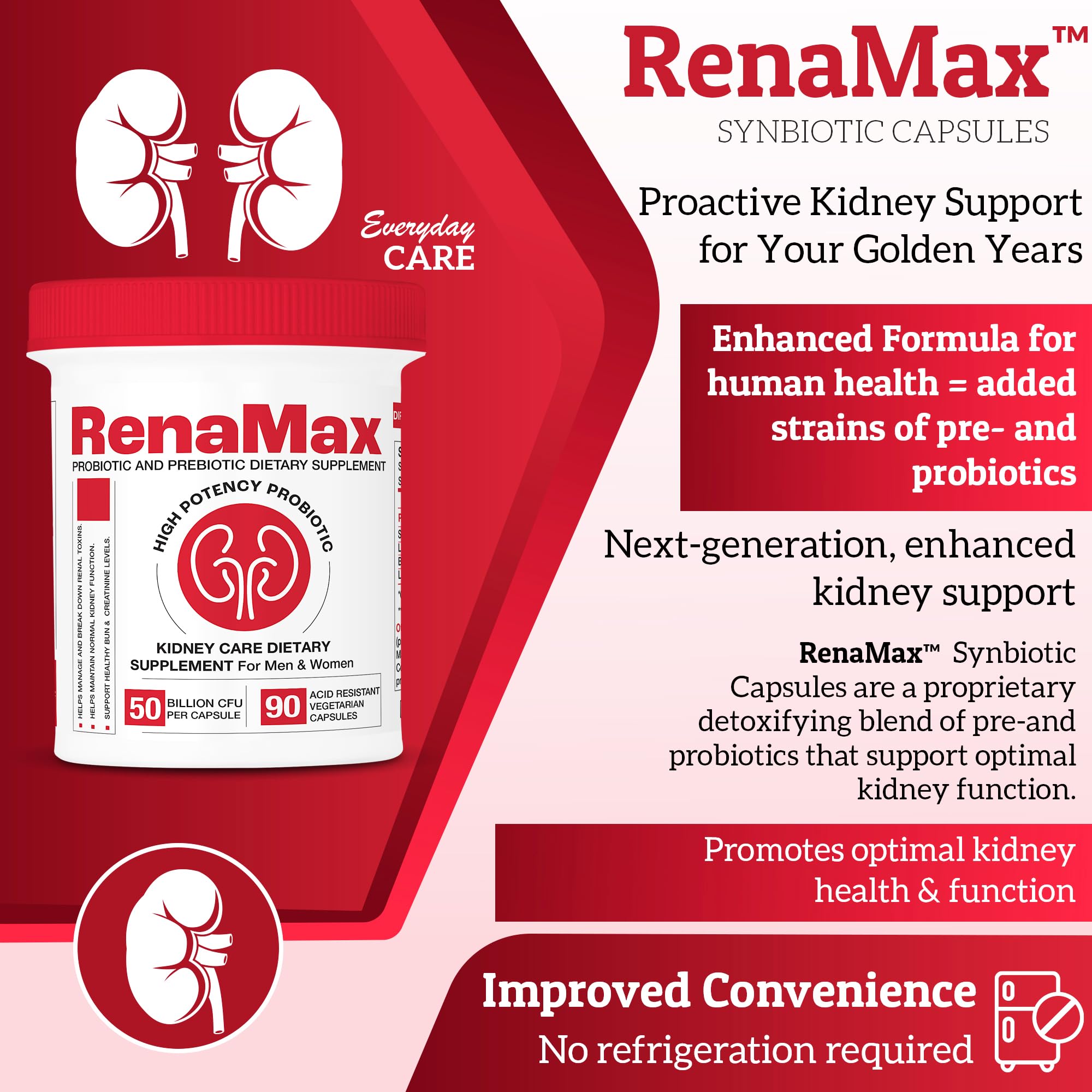 RENAMAX Made in USA packaging signals quality.