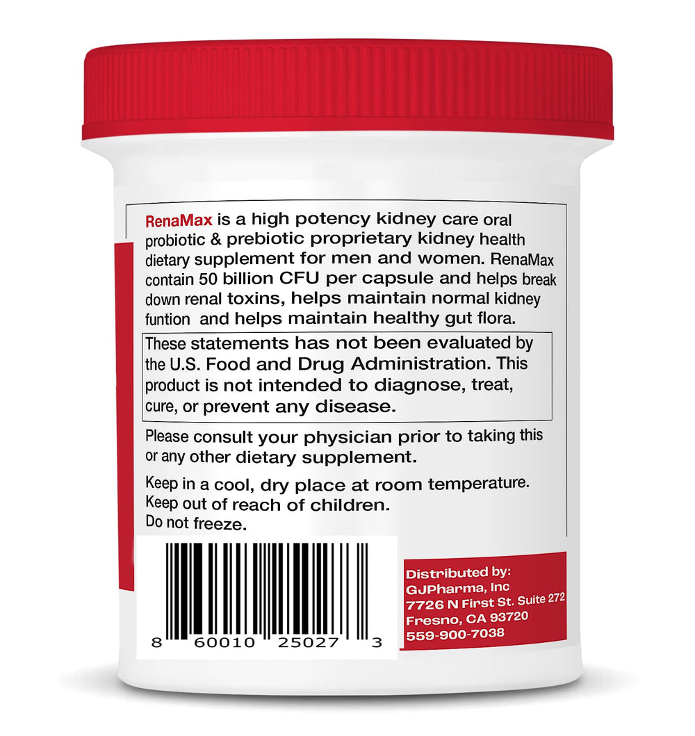 RENAMAX prebiotic fibers image showing XOS and FOS benefits.