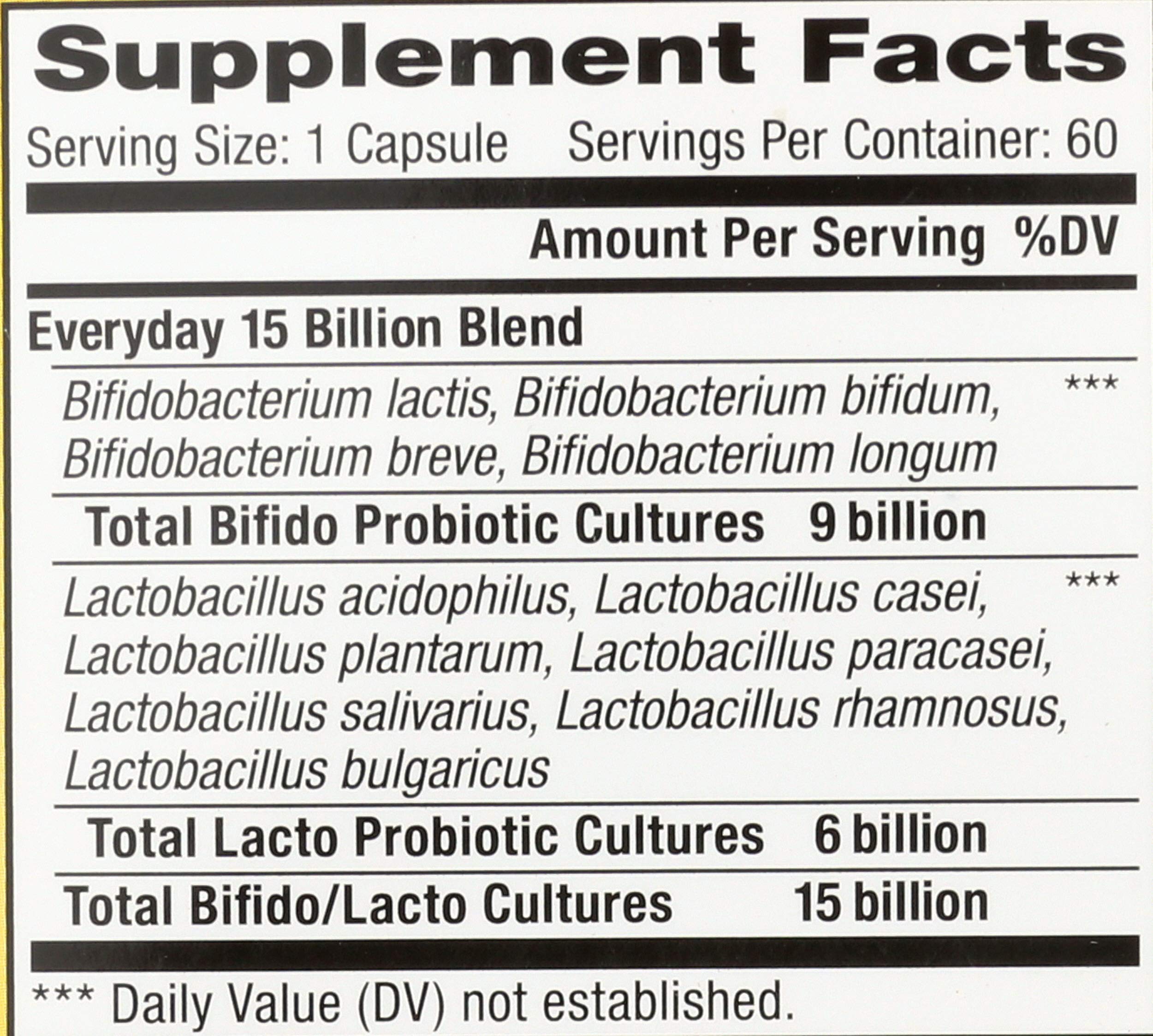 Renew Life probiotic with 12 strains emphasizes diverse gut microbiome