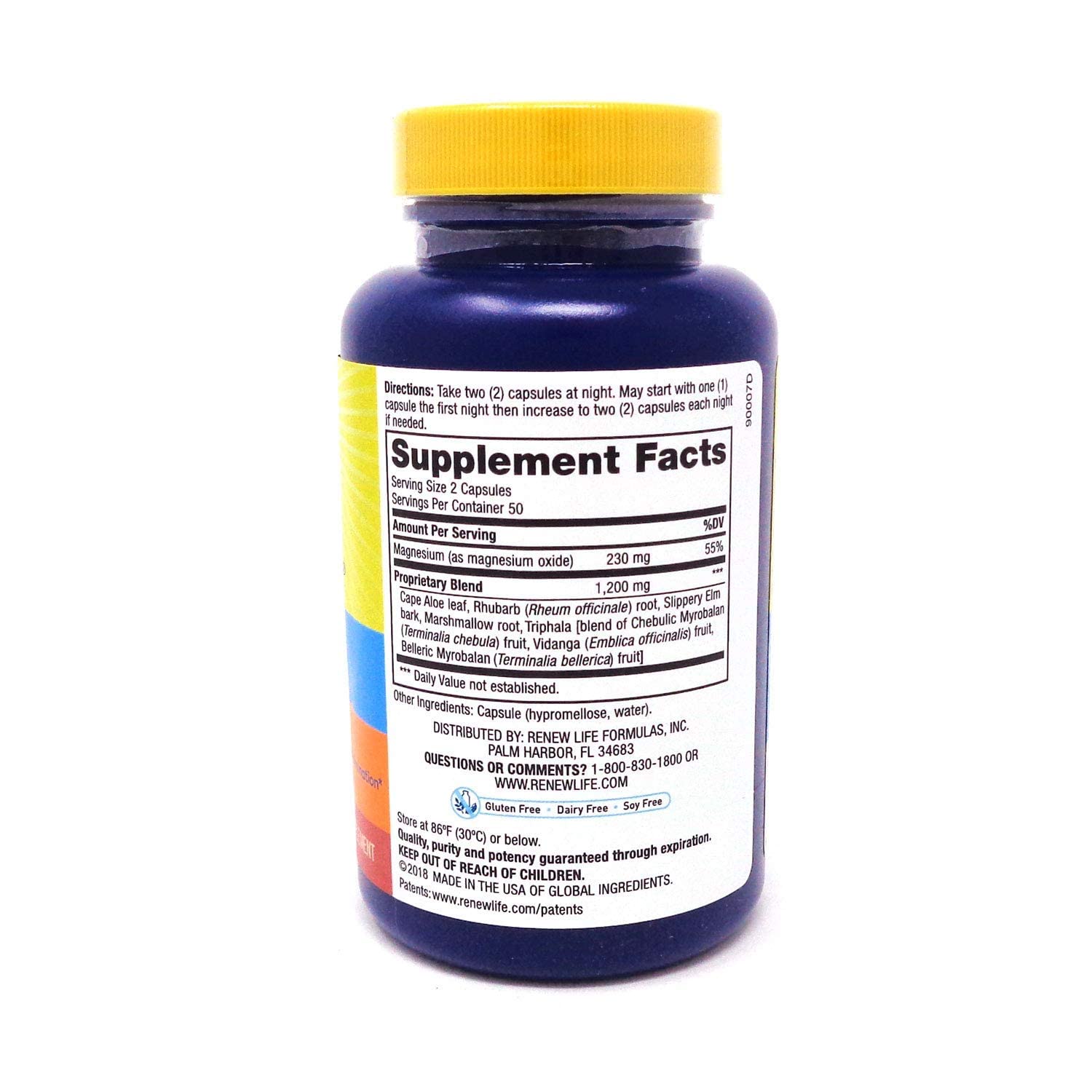 Renew Life Cleanse More capsules ready for bedtime use to support gentle regularity