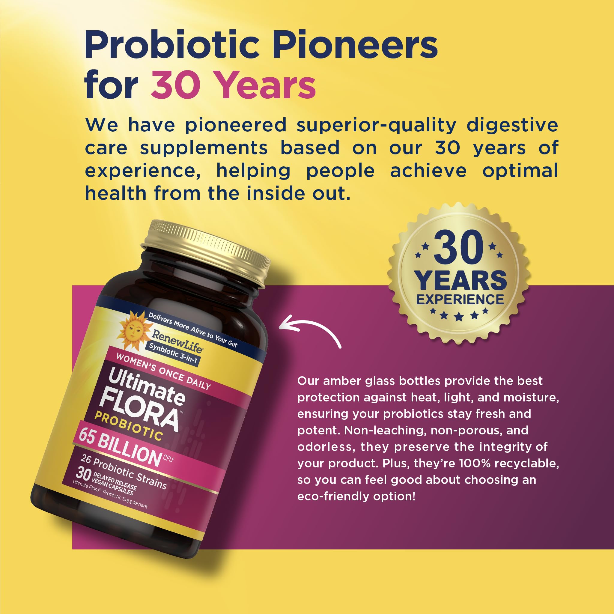 Renew Life delayed-release capsule with acid-resistant delivery to the intestinal tract.