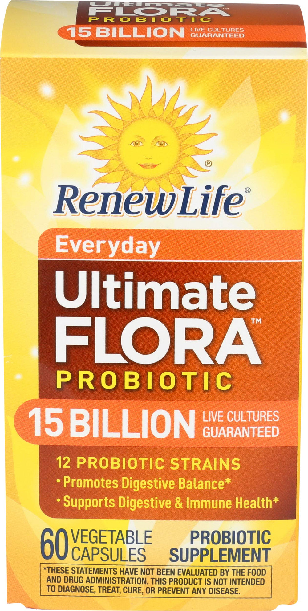 Renew Life Everyday Probiotic capsules bottle ready for daily digestive support