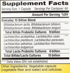 Gluten-free, dairy-free, soy-free formula from Renew Life probiotic label