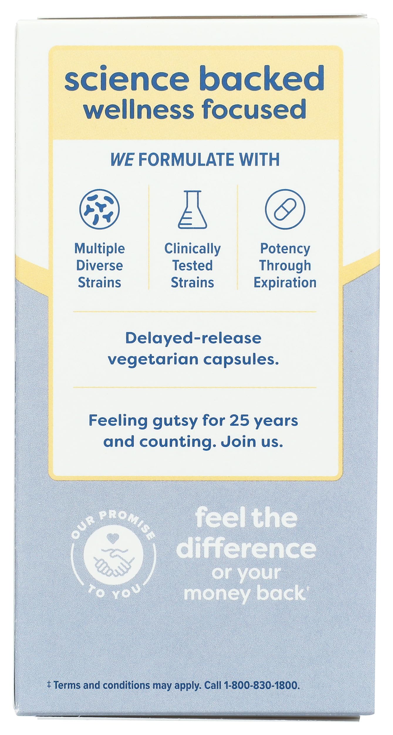 Renew Life Probiotic 30B UF bottle back with dosage guidance