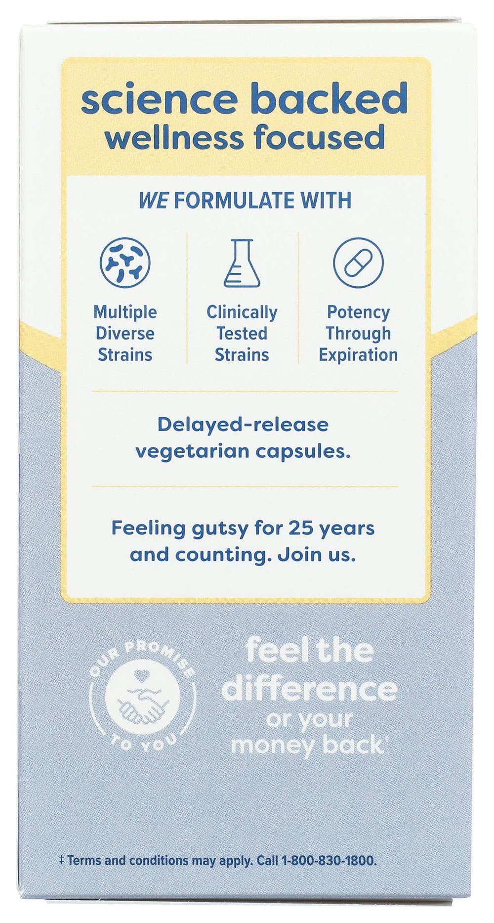 Renew Life Probiotic 30B UF bottle back with dosage guidance