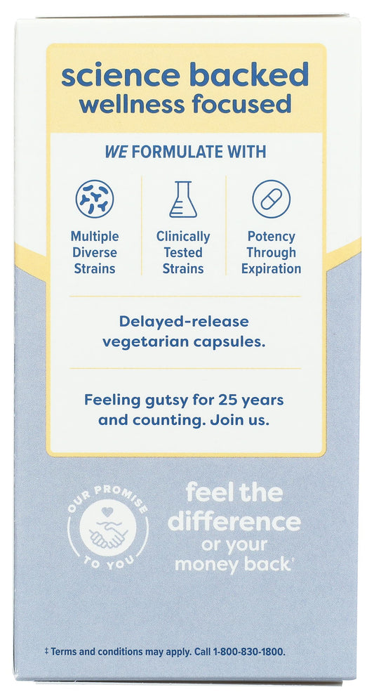 Renew Life Probiotic 30B UF bottle back with dosage guidance