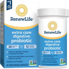 Renew Life Ultimate Flora Extra Care capsule for digestive and immune support