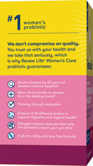 Renew Life probiotic bottle highlights soy-free attributes.