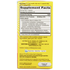 Renew Life Non-GMO, gluten-free, dairy-free formula suitable for sensitive diets.