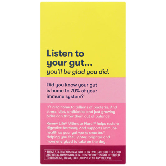 Renew Life Women's Care Probiotic capsules designed for gut and immune health.