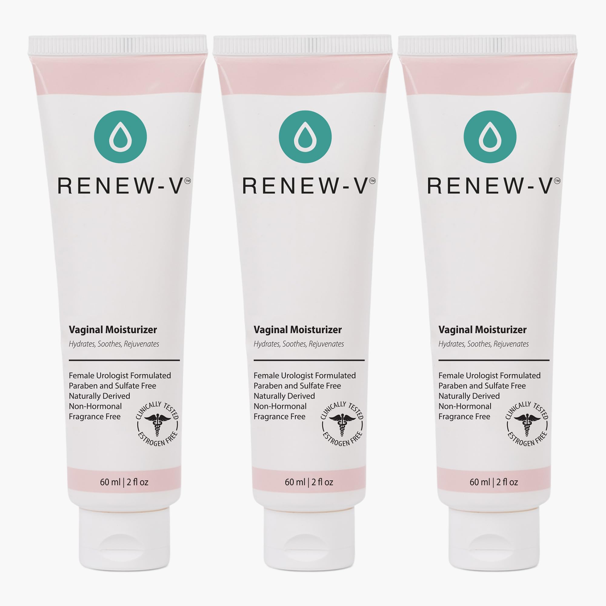 Renew-V natural vaginal moisturizer bottle pour for lasting hydration and comfort