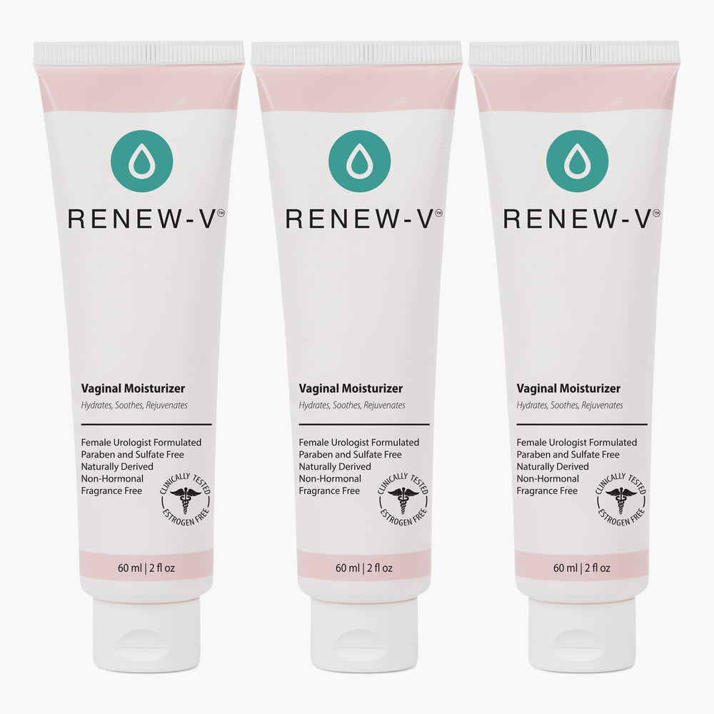 Renew-V natural vaginal moisturizer bottle pour for lasting hydration and comfort