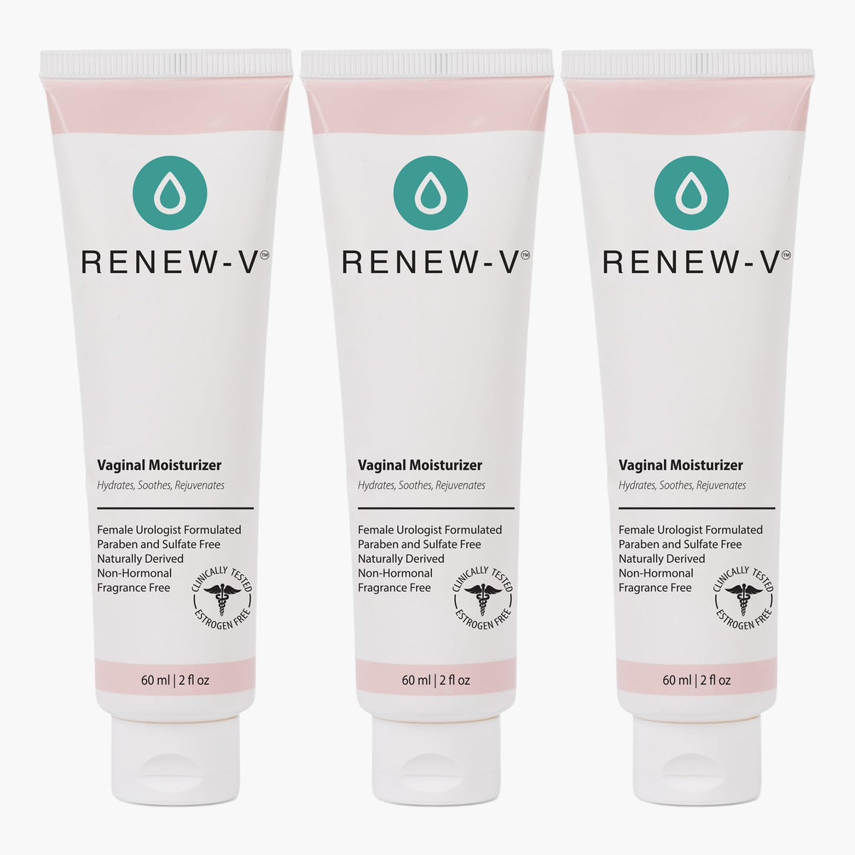 Renew-V natural vaginal moisturizer bottle pour for lasting hydration and comfort