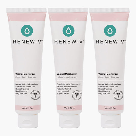 Renew-V natural vaginal moisturizer bottle pour for lasting hydration and comfort