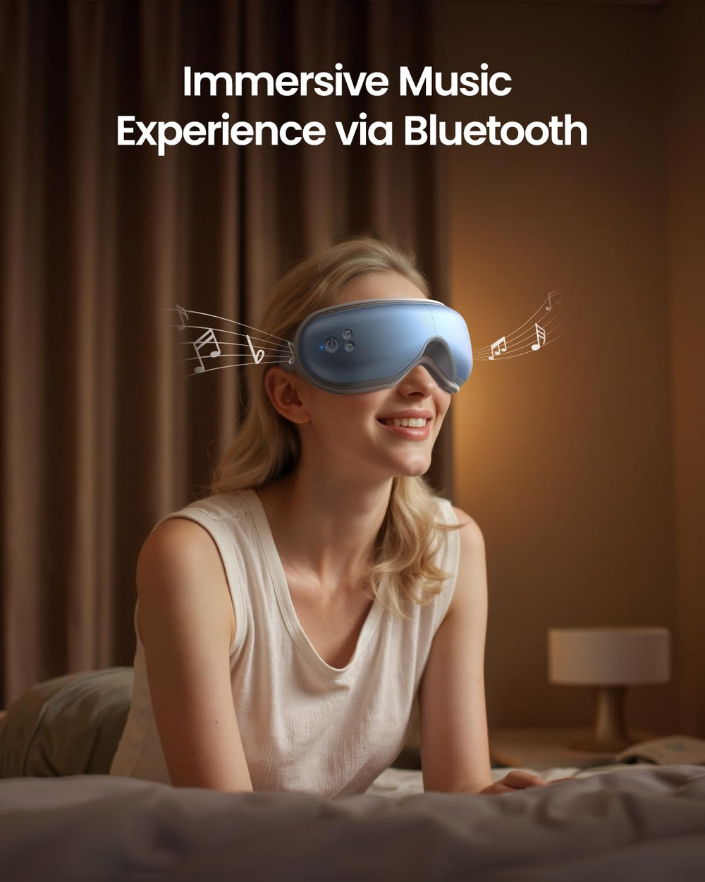 RENPHO Eye Massager travel storage bag enables on the go use.