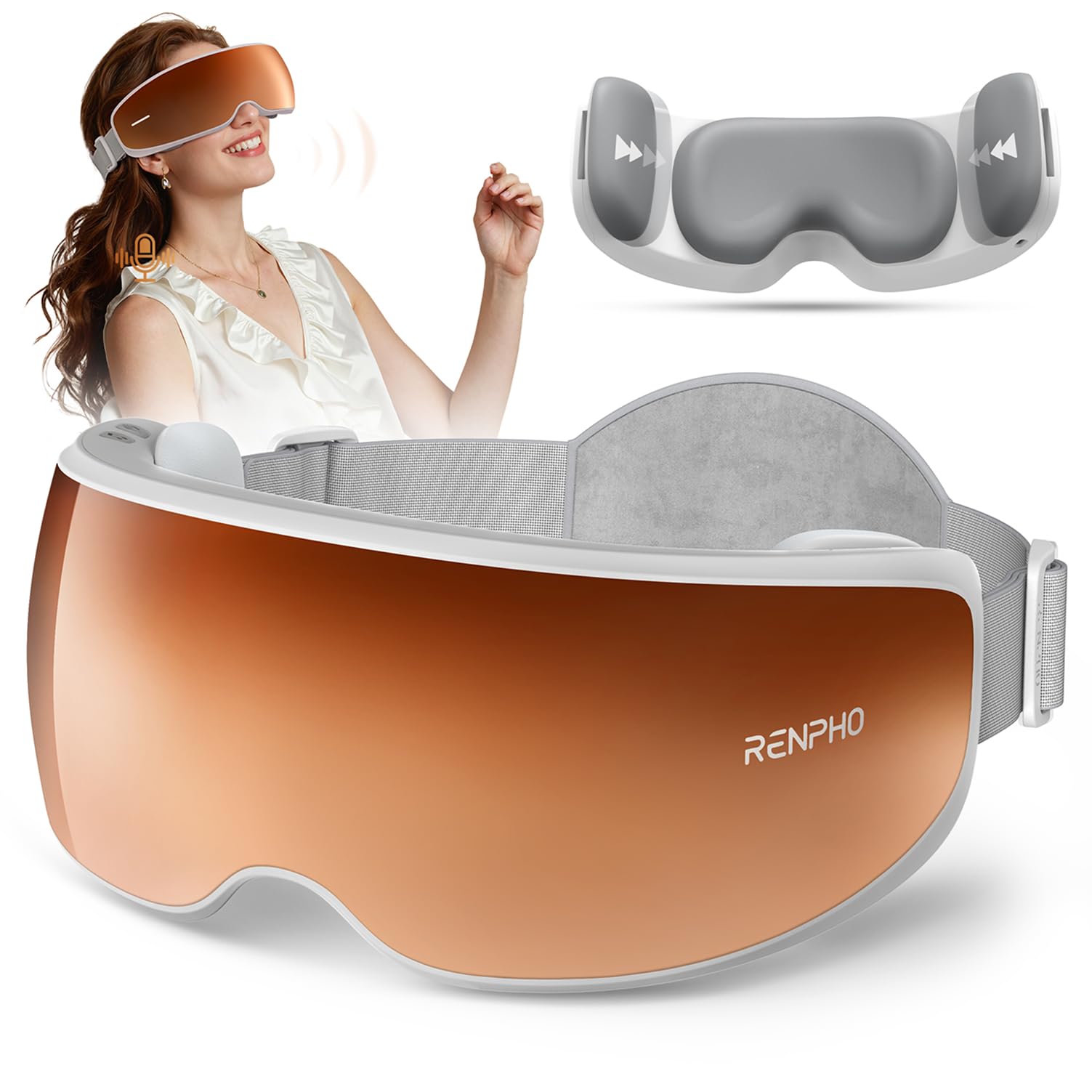 RENPHO Eyeris Calina eye massager product shot for convenient at-home care.