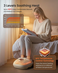 RENPHO foot massager with exclusive voice control for hands-free use.