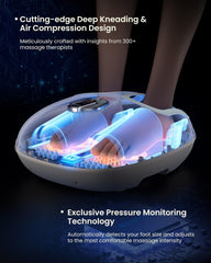 RENPHO foot massager heat function delivers warm circulation.
