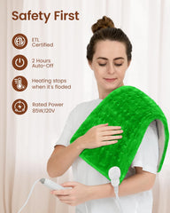 RENPHO heating pad is machine washable after detaching the controller for easy care.