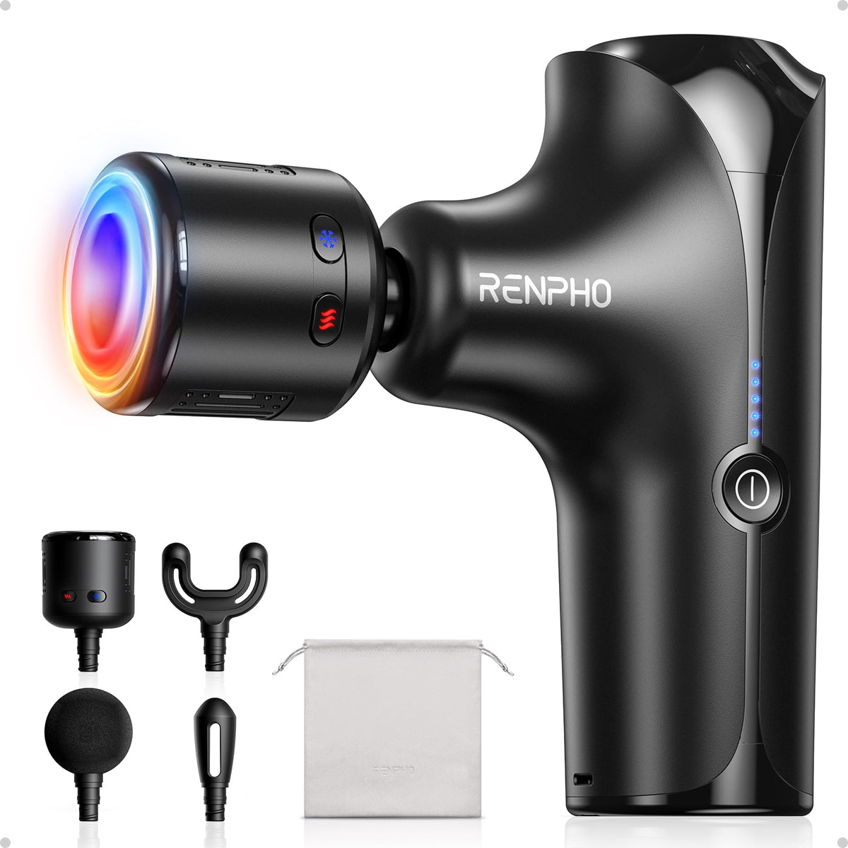 RENPHO mini Thermacool massager with heat mode for targeted relief
