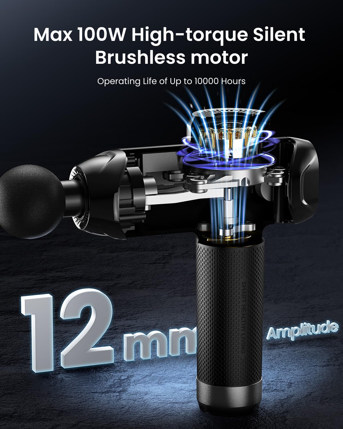 RENPHO Power+ Thermacool with 12mm amplitude delivers deep percussion.