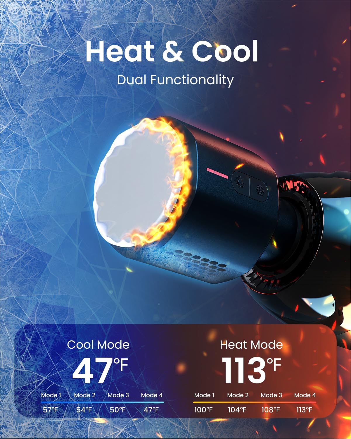 RENPHO Power+ Thermacool provides cold therapy to ease post-workout tension.