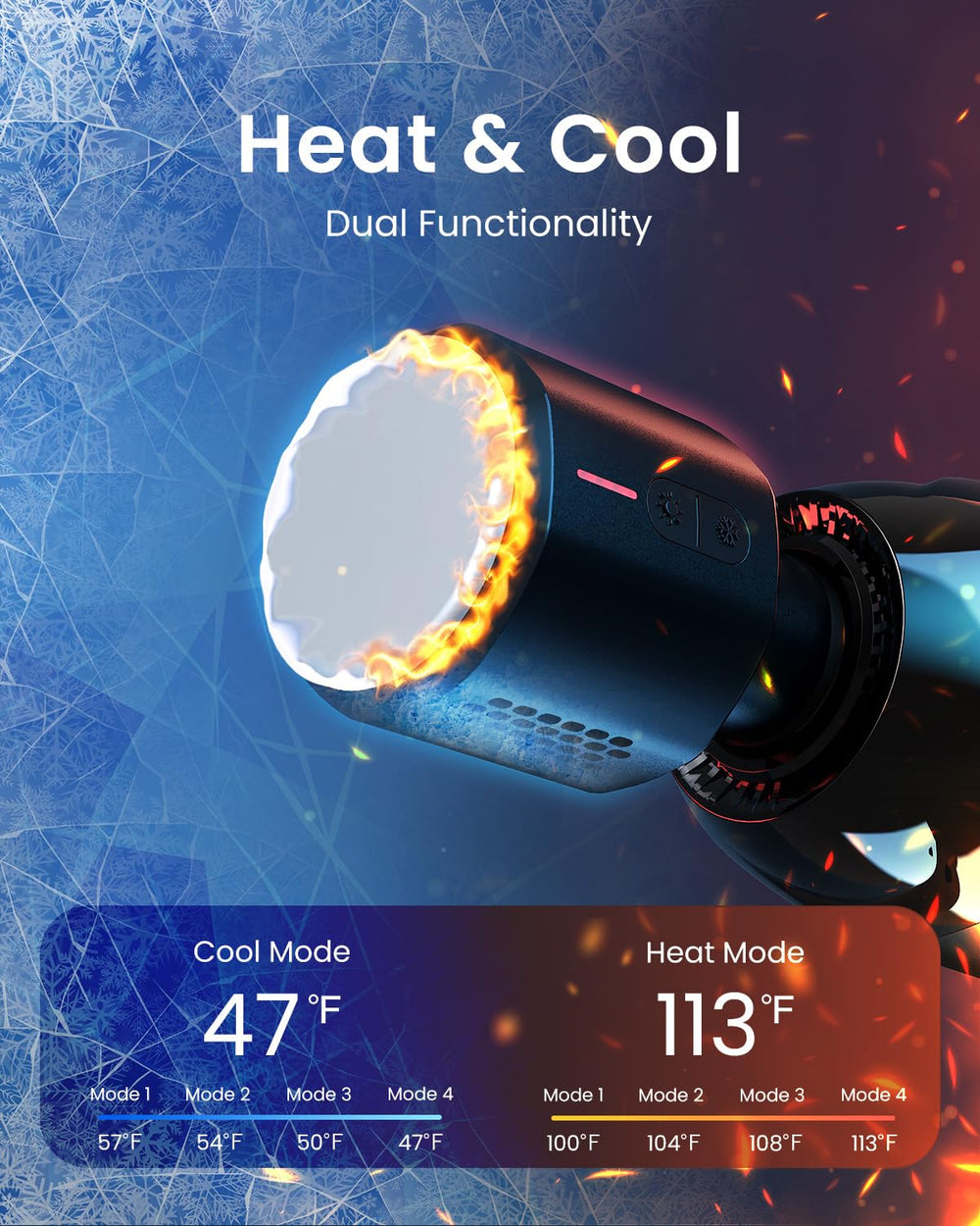 RENPHO Power+ Thermacool massager with cold for tension relief