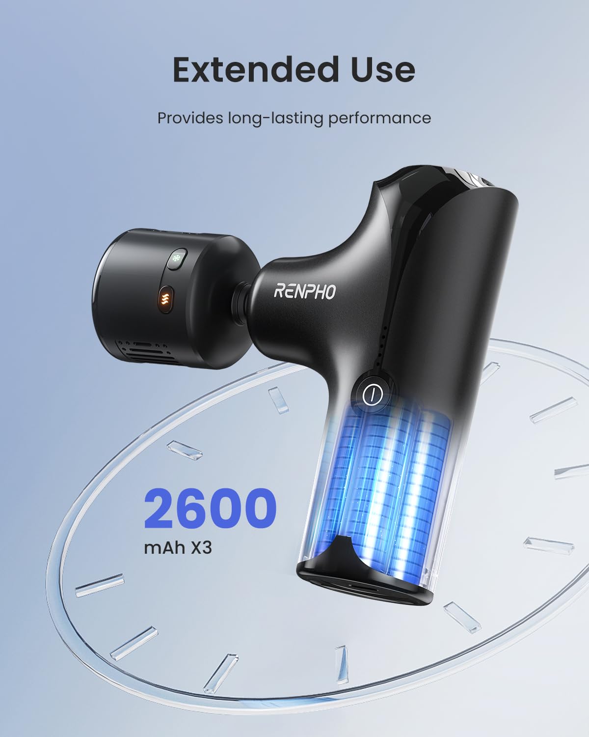 RENPHO quiet massager with fast charging for long sessions