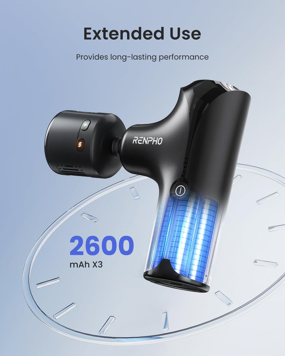 RENPHO quiet massager with fast charging for long sessions