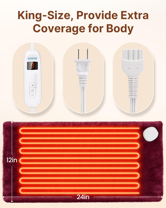 RENPHO XL heating pad for full-body comfort