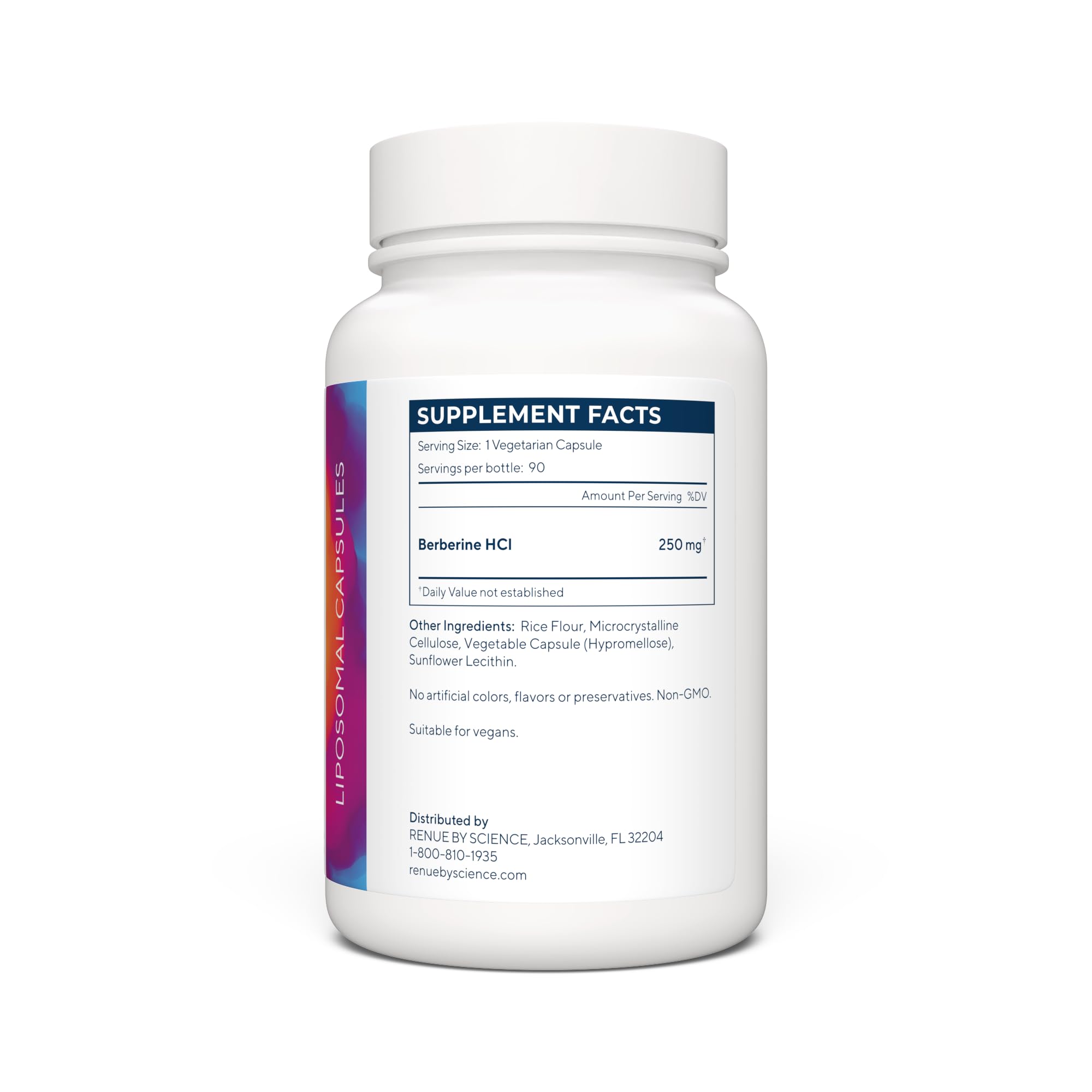 Illustration of Renue By Science liposomal delivery for enhanced bioavailability.