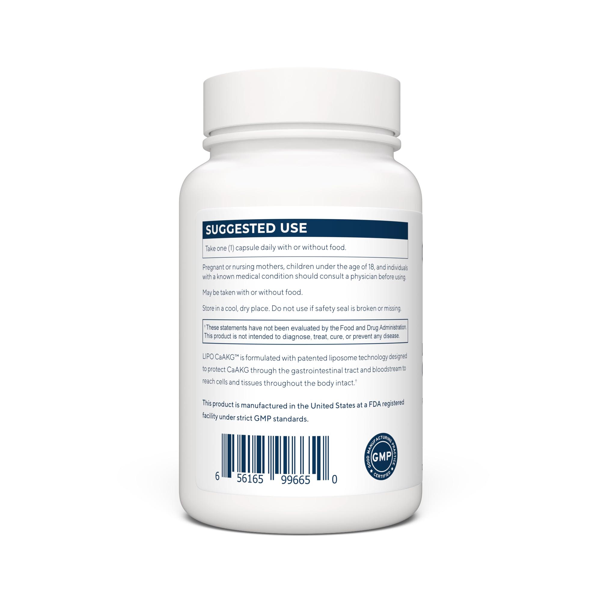 Renue liposomal CaAKG formulation highlighted for superior absorption.