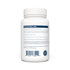 Detail of enteric coating on Renue By Science NR capsules indicating improved stomach acid resistance.