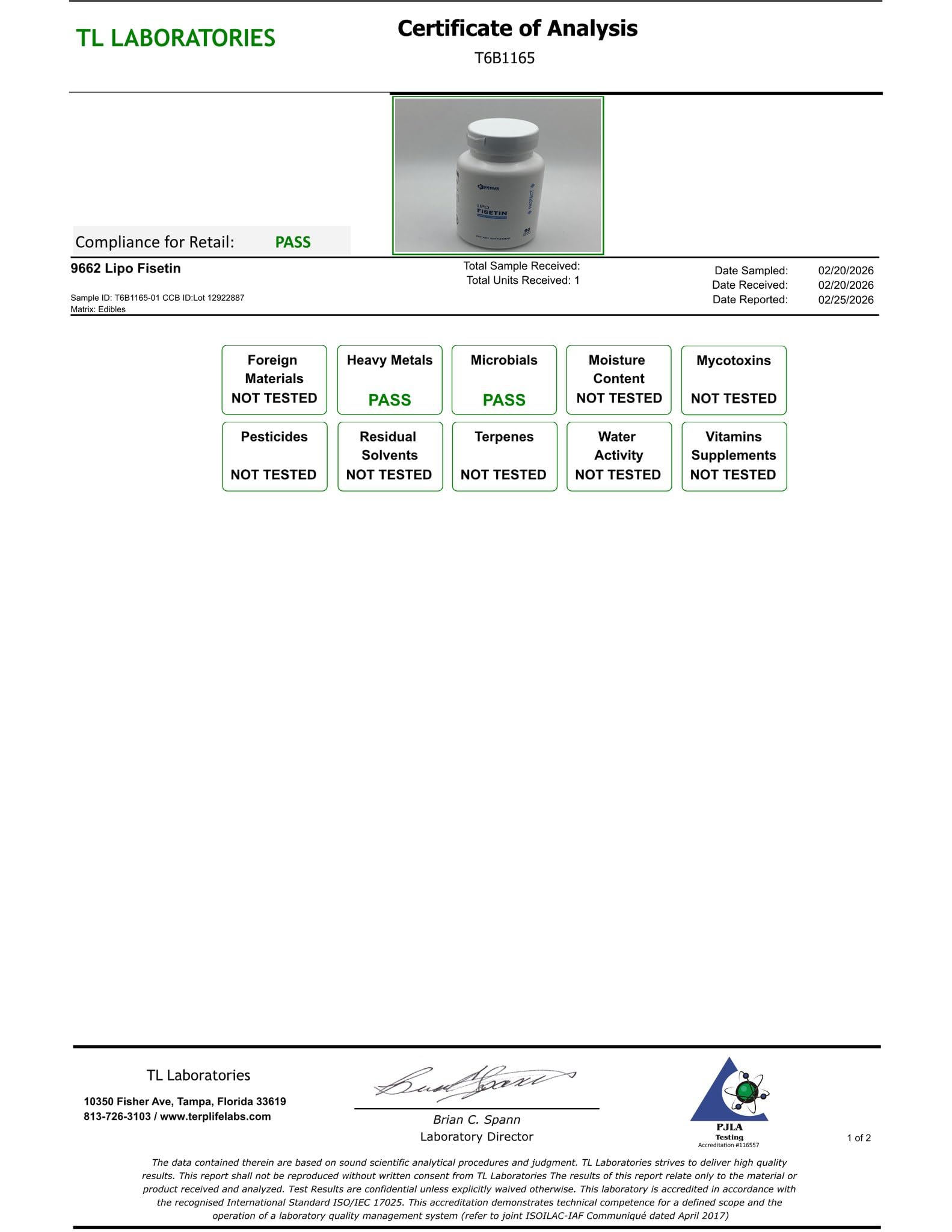 Renue By Science GMP facility seal highlights quality standards.