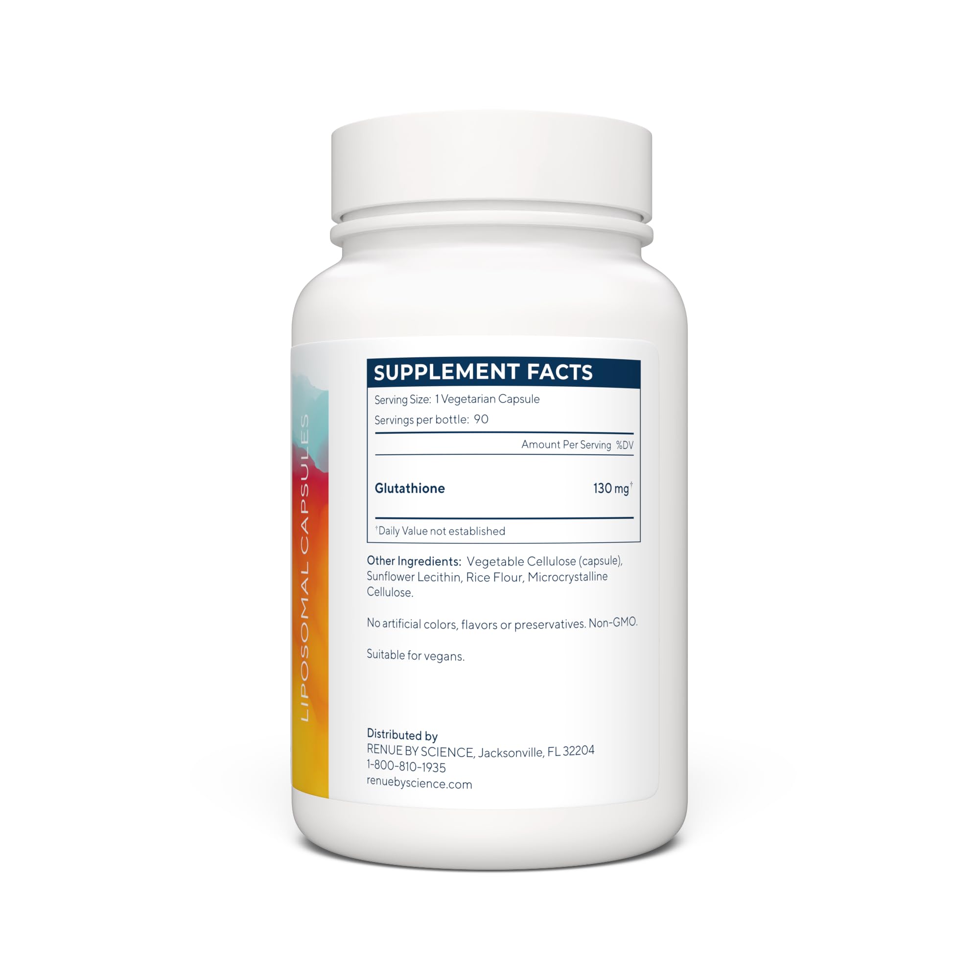 Renue By Science glutathione bottle with premium packaging and high-potency formula.