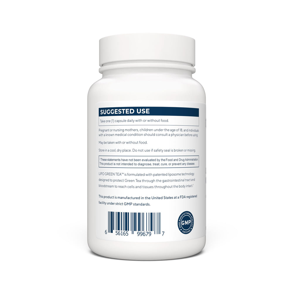 Renue By Science Green Tea Extract capsules showing 75 mg per serving for daily use.