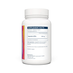 Renue By Science Hesperidin label closeup shows 300 mg per serving and quality.