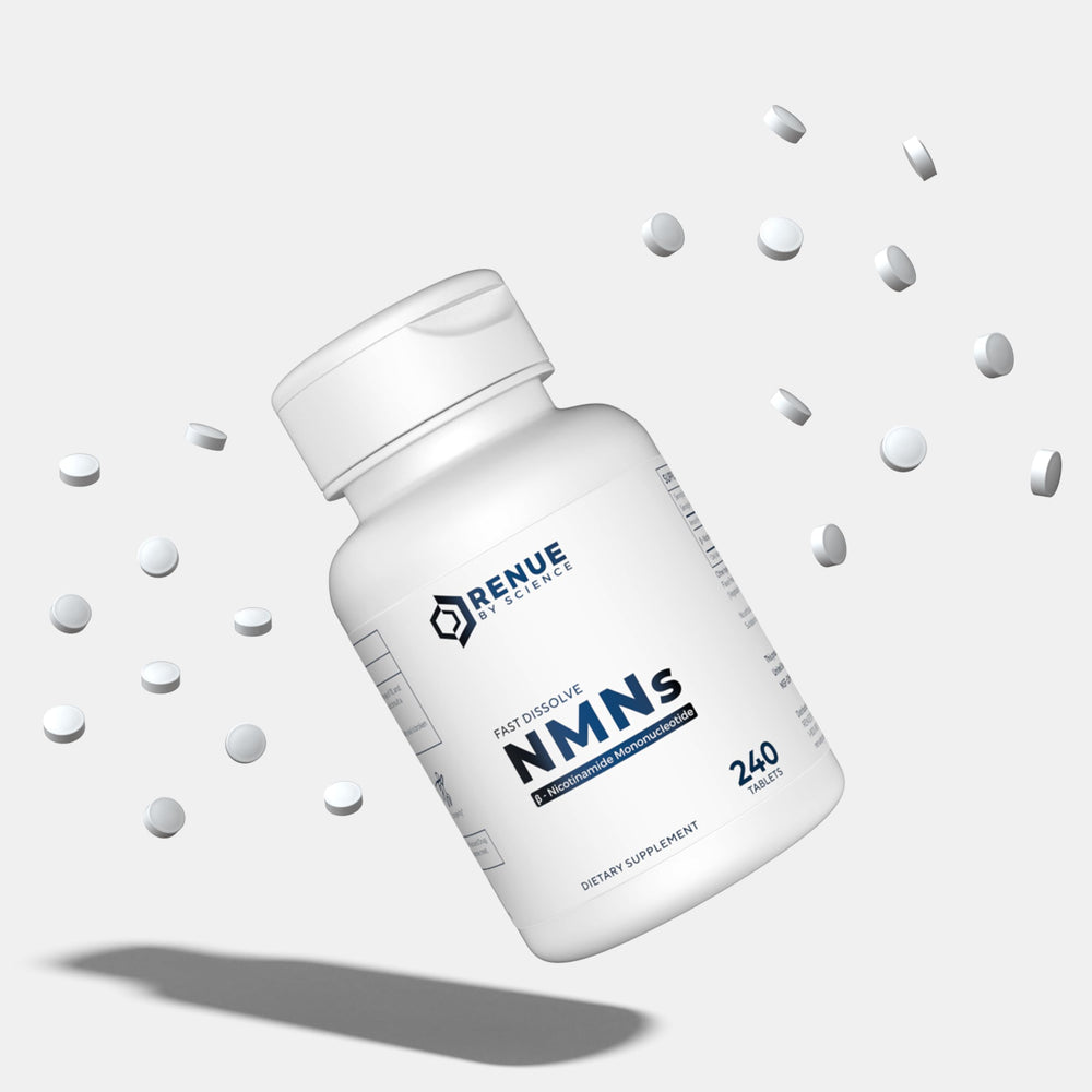 Renue By Science NMN manufactured in USA with third-party testing.
