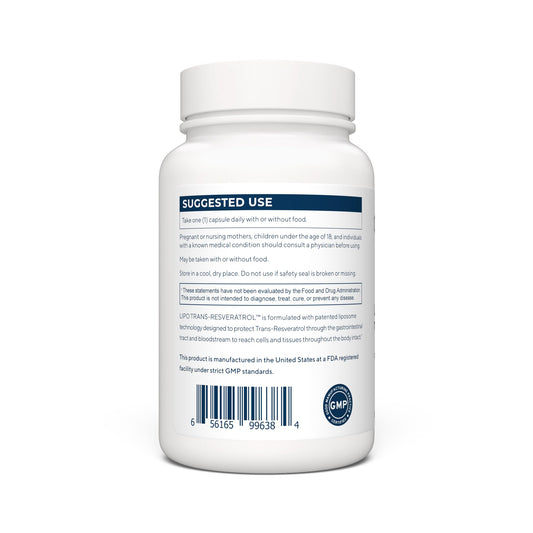 Close-up of Renue By Science resveratrol capsules and texture.