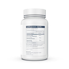 Renue By Science Shield bottle pouring capsules for convenient daily use and immune support.