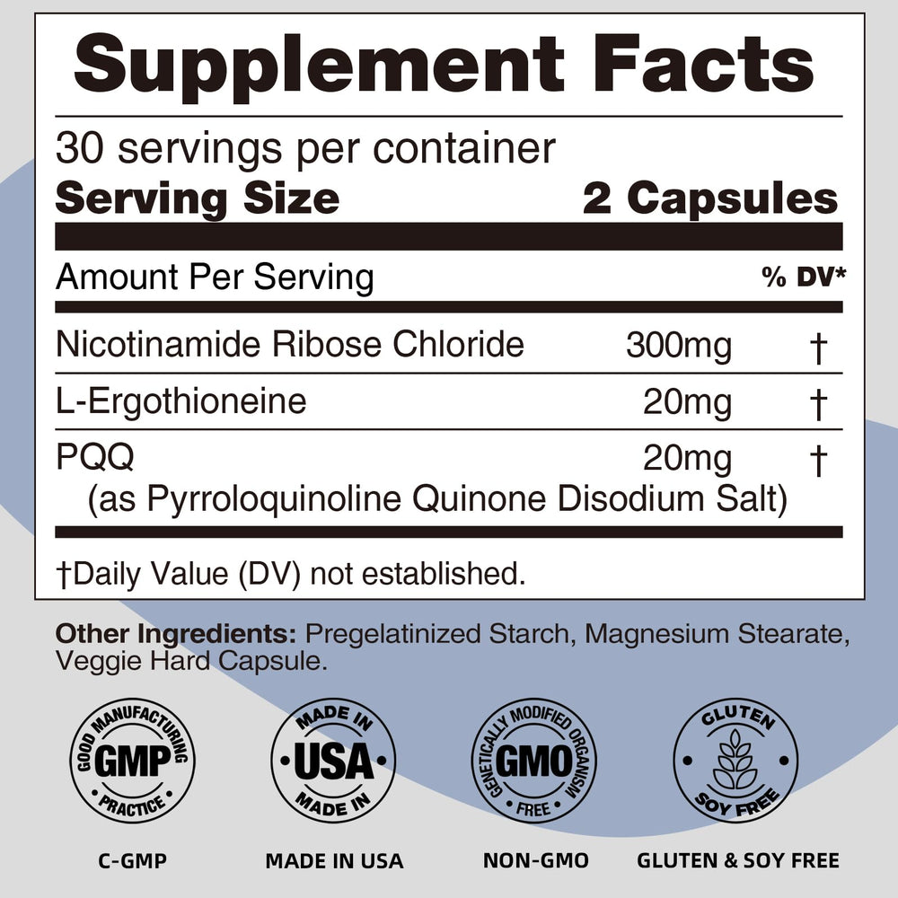 REOTT NR capsules poured from bottle suggesting easy daily energy support
