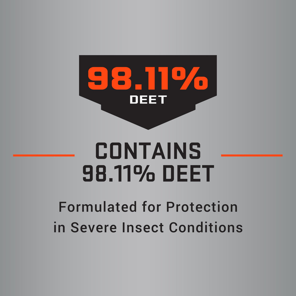Safety and usage directions for Repel 100 on the label.