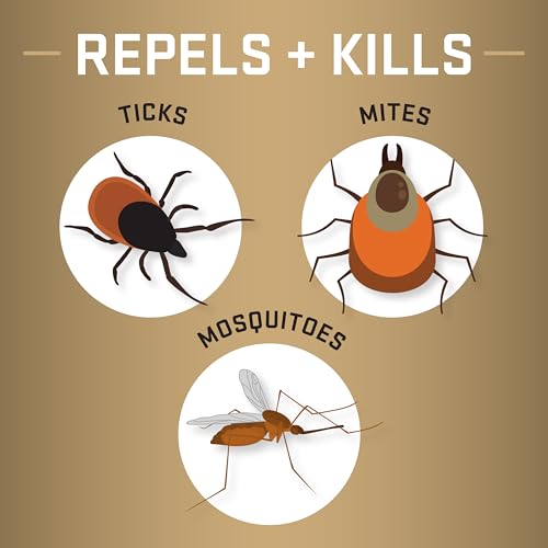 Repel Permethrin bonds to fabric for lasting protection on gear.