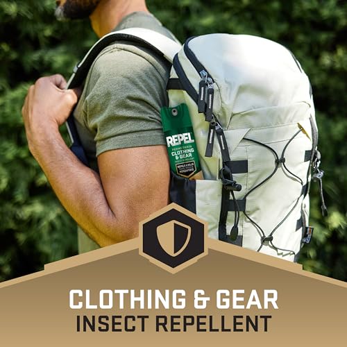 Repel Permethrin safeguards backpacks and sleeping bags against insects.