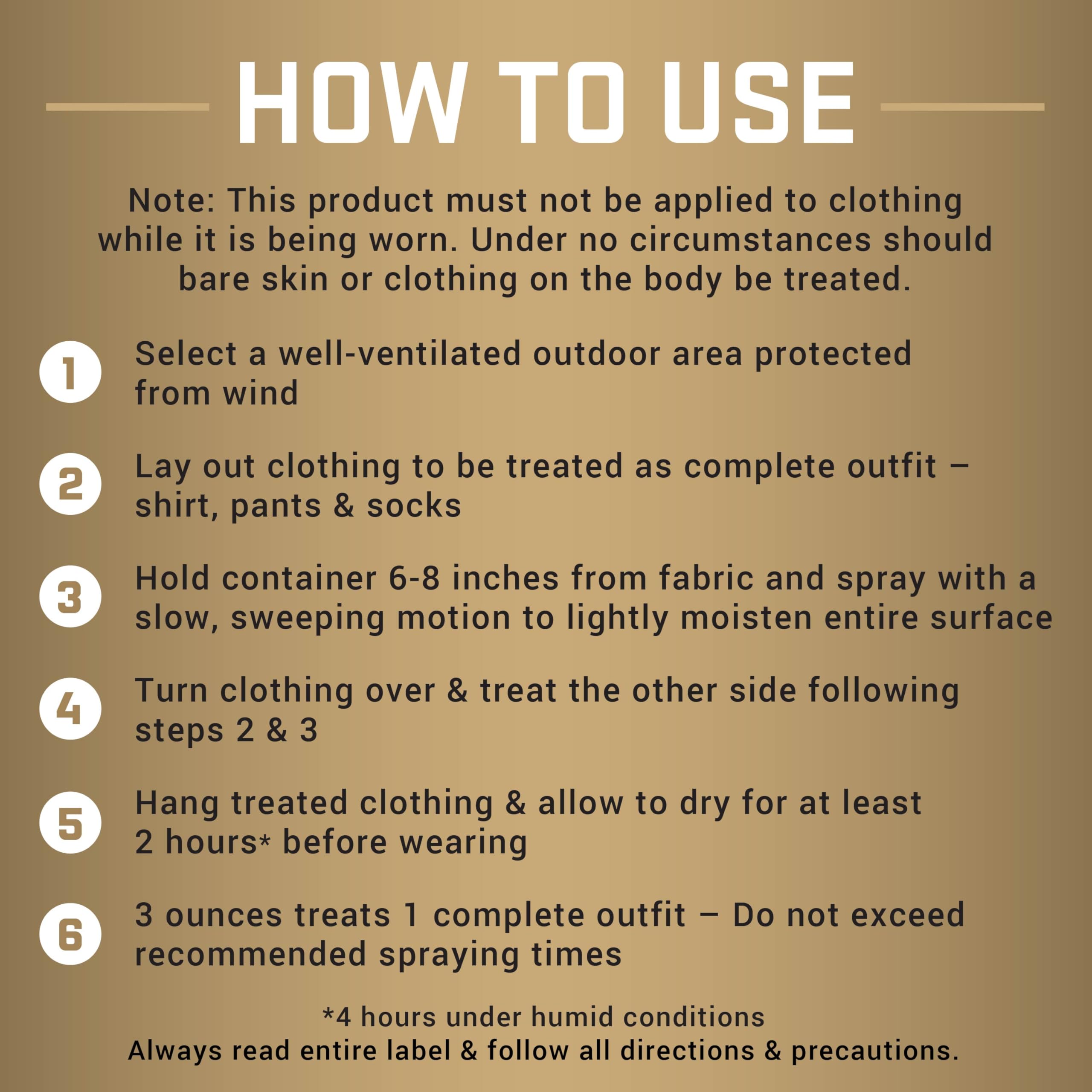 Repel Permethrin compatible with skin repellents for layered protection.