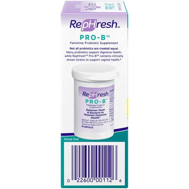 Rephresh Pro-B inner liner illustration emphasizing potency protection.