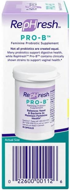 Rephresh Pro-B pack of 3 boxes suitable for ongoing supplement routine