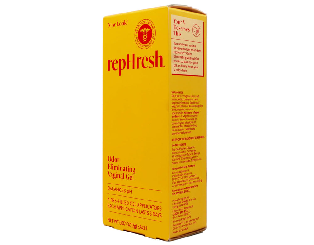 RepHresh Vaginal Gel 12-day supply pack image for ongoing use.