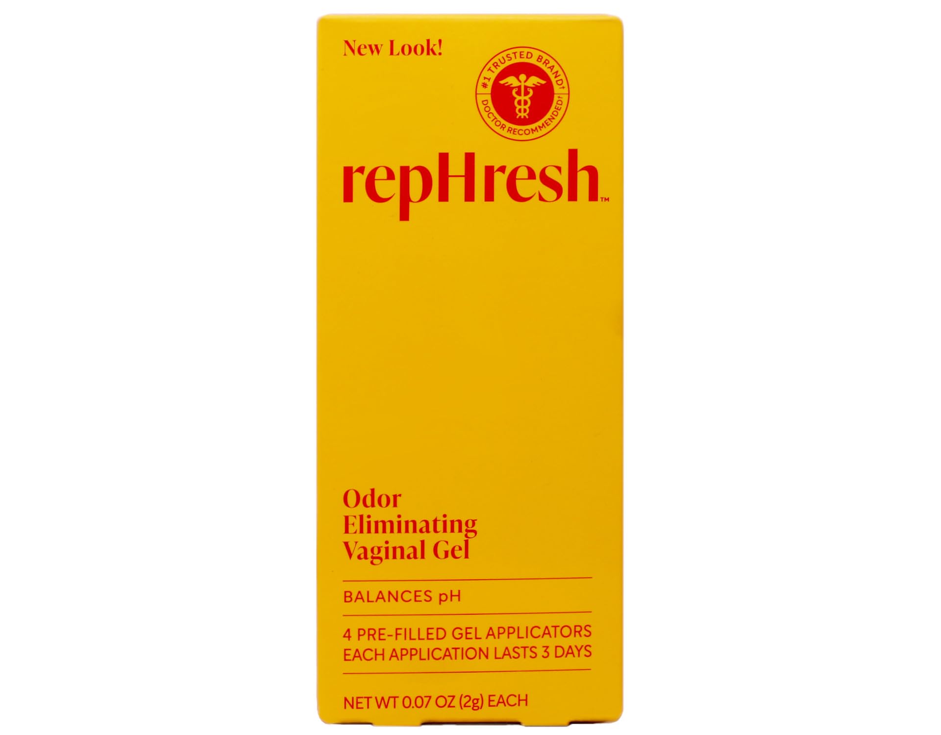 RepHresh Vaginal Gel bottle angled shot showing compact, travel-friendly design.