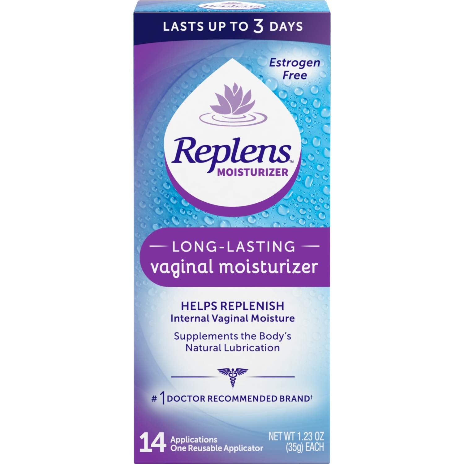 Replens bottle pour: long lasting vaginal moisturizer for daily comfort.